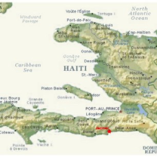 Map of Haiti: Jacmel